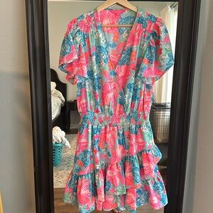 Lilly Pulitzer ruffle wrap dress